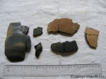 Kaln n/Hronom - iastone zrekontruovan fragmenty keramiky (prrast. . 6h)