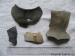 Kaln n/Hronom - iastone zrekontruovan fragmenty keramiky (prrast. . 21g).